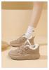 All-Black Women's Cushioned Walking Shoes: Non-Slip, Warm, and Cozy for Fall/Winter.