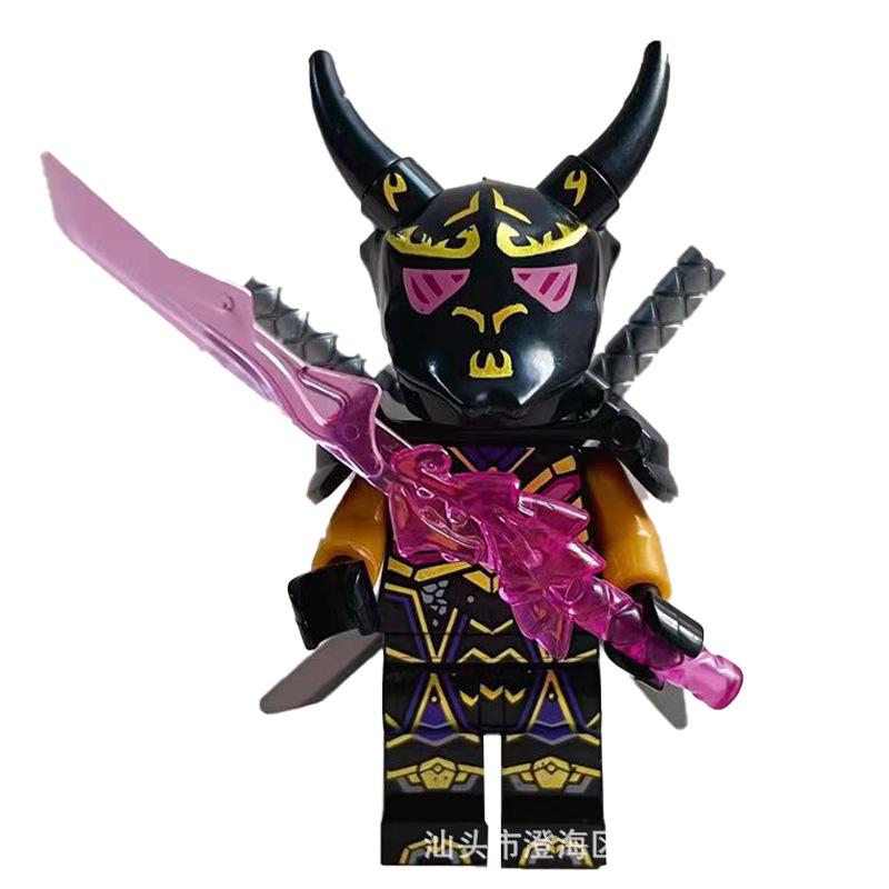 Ninja Warrior Superhero Doll With Weapon Single Building Block Assembly Toy