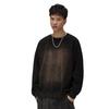 Men's Retro Washed Heavyweight Sweatshirt - 2025 Spring/Autumn Style, Round Neck, Long Sleeve
