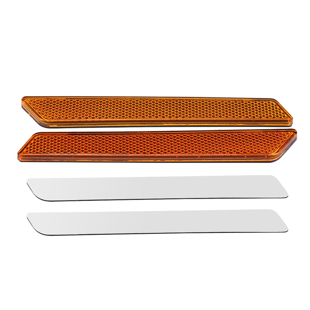 

Pair of Hard Saddlebag Latch Cover Reflectors for FLHT FLT FLHX 2014 2017 Orange помаранчевий