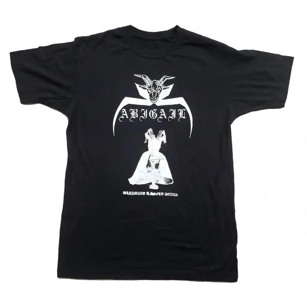 Abigail Black Metal Goat Head Graphic Tee