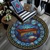 Musical Harmony Glass Round Area Rug Under Office Chairs Bedroom Living Room Home Decor