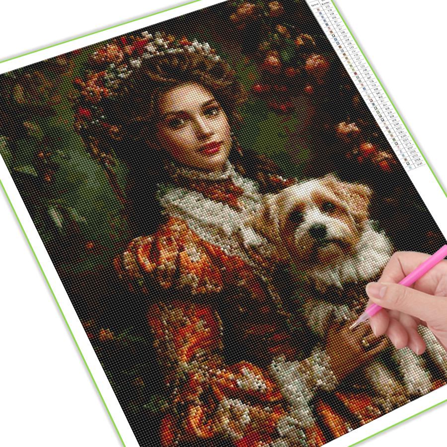Diamond Painting New Collection Woman and Dogs Diy Full Rhinestone Embroidery Girl Pet Animal Flowers Mosaic Cross Stitch Kits Wall Decor