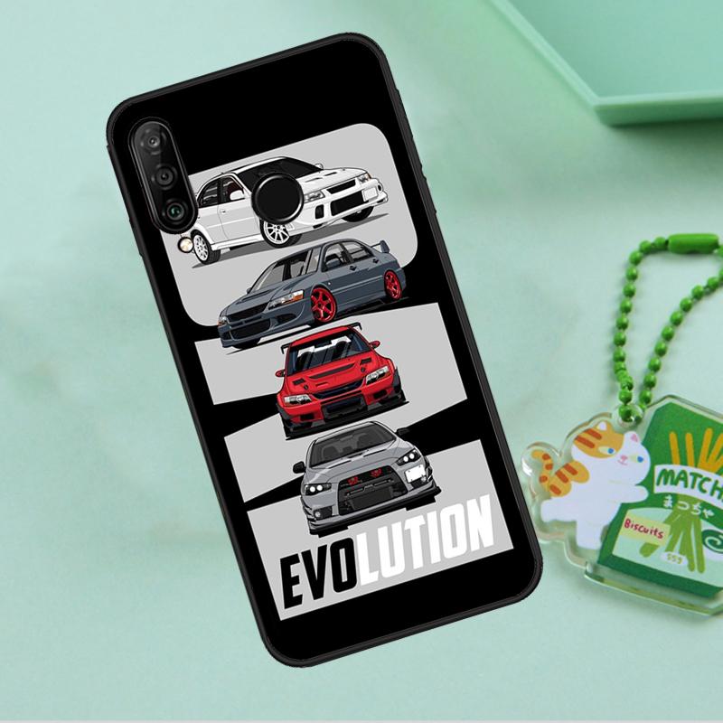 JDM Car Evo For Huawei Nova Y90 Y70 Y60 Y61 Y91 Y72 9 10 SE 12i 12s 11i 5T P60 Pro P20 P30 P40 Lite Case