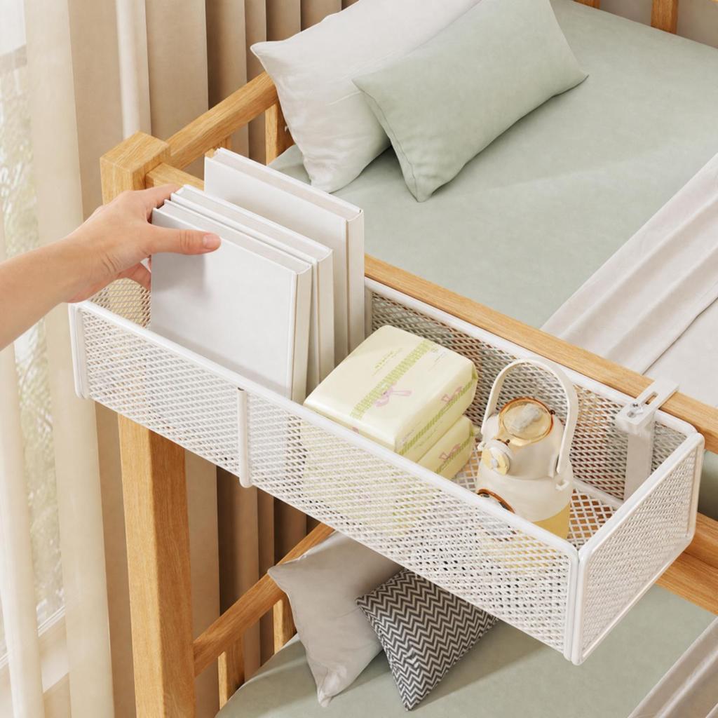 Metal Mesh Bedside Hanging Basket Ventilated Storage