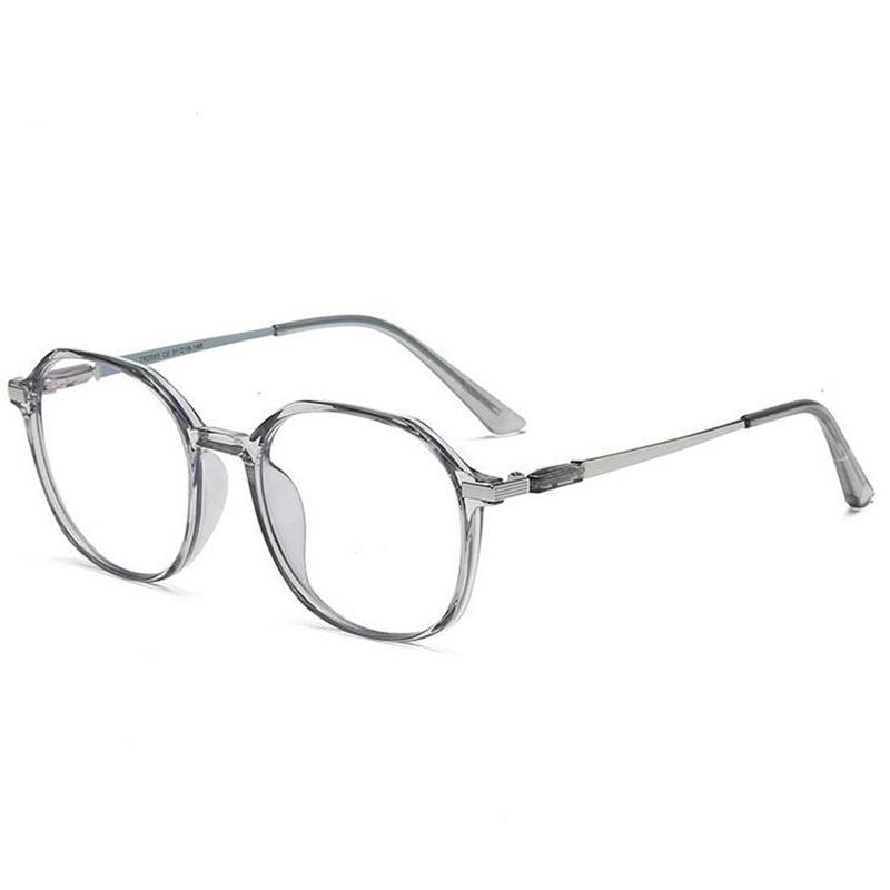

Transparent Pink Frame Polygon Minus Lens Prescription Eyeglasses Women Men Short-Sight Eyewear 0 -0.5 -0.75 To -6.0 0