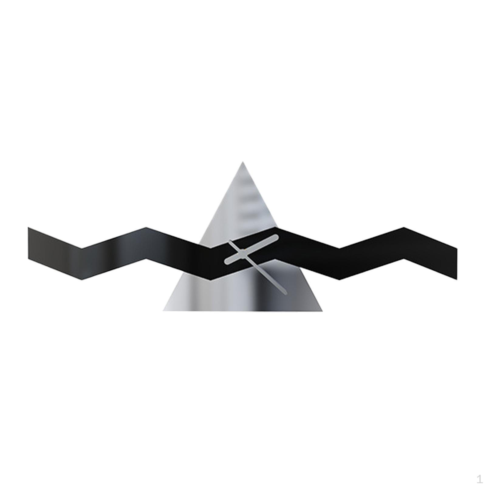 

Geometric Wall Clock Acrylic Ornament Silent Gifts Versatile Decoration Hanging for