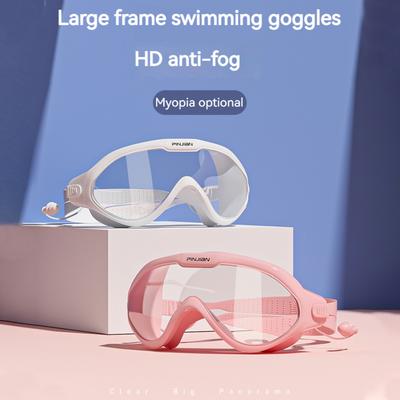 Swimming Goggles Men Women Waterproof Anti Fog Clear Large Frame Resin Silicone Transparent Sandy Beach Swimming Goggles