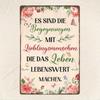 Vintage German Quote Metal Sign, 12x8in Iron Plaque, Inspirational Wall Art for Home, School, Classroom & Garden Decor