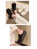 2024 Spring/Summer Women's Retro Pointed-Toe Platform Mules - Versatile, Thick-Sole Half Slippers