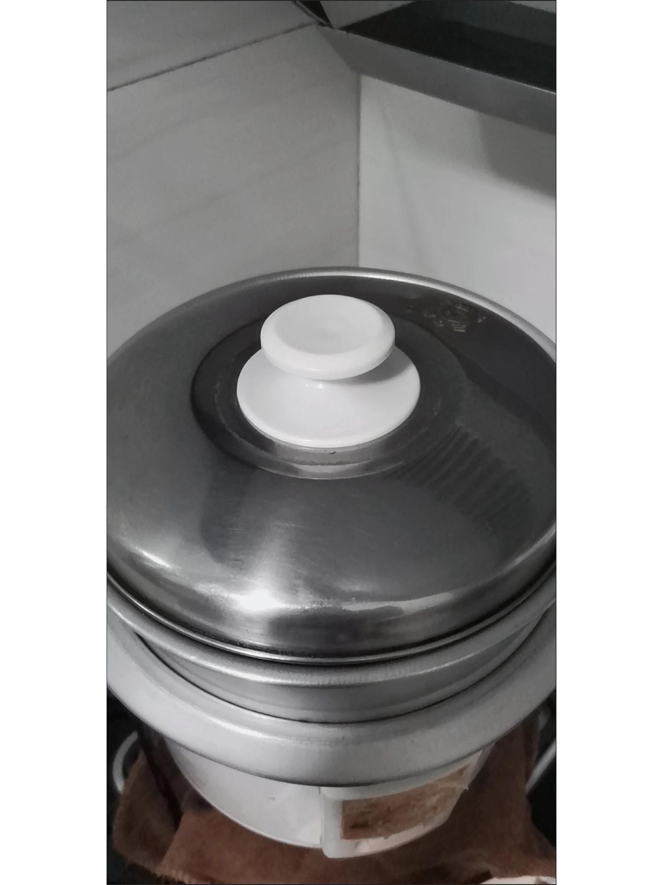 Universal Triangle Half-Ball Rice Cooker Accessory Set: Deluxe Stainless Steel Pot Lid Handle & Cap.