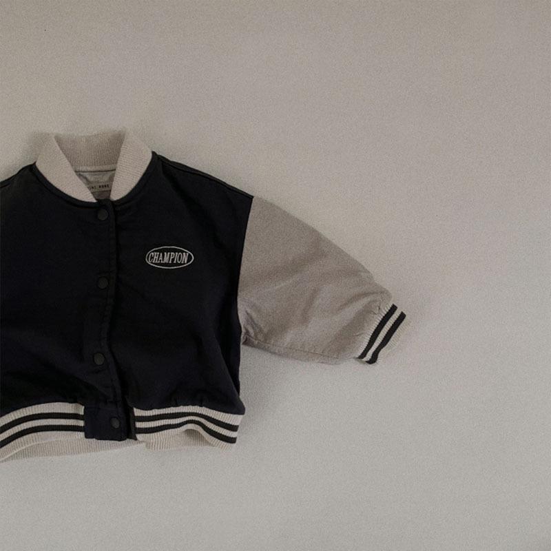 Trendy Korean-Style Infant & Toddler Baseball Jacket: Handsome, Casual Spring/Autumn Sportswear
