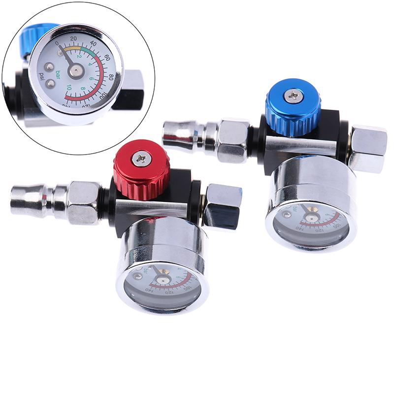 Spray Gun Air Pressure Regulator Gauge For Car Auto Repair Painting Tool