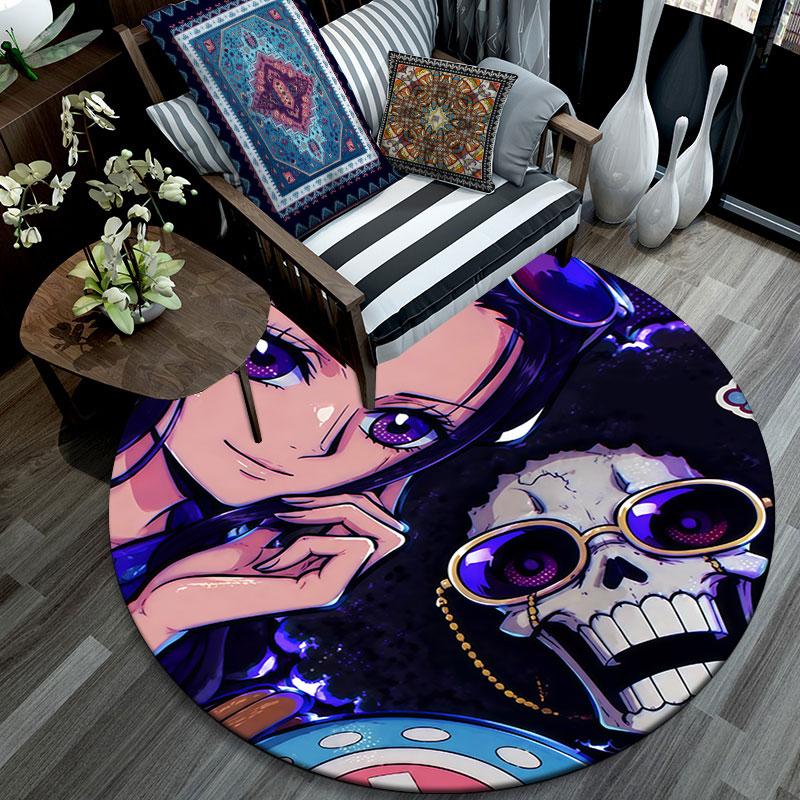 Nico Robin,Round Area Rug,Carpet Rug for Living Room Bedroom Sofa Playroom Decor,Non-slip Floor Mat