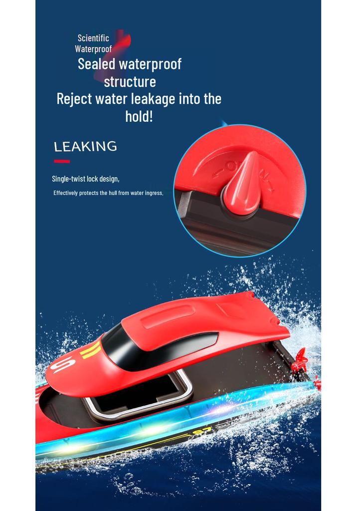 4DRC Remote Control High-Speed S7 Speedboat Electric Yacht Toy for Boys - Perfect Children's Day Gift