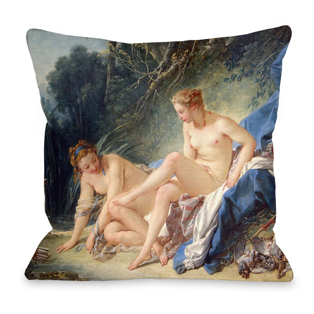 European Royal Court Madame Duchess Goddess Women Portrait Painting Cushion Covers Rococo Style Decorative Pillows For Sofa