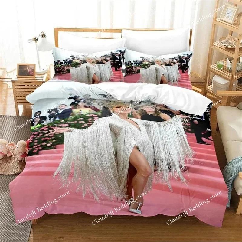 Rapper Singer C-CelineS Dion Bedding Set Singer C-Celine Dion Duvet Cover Pillowcase For Adult Boy Girl Bedroom Decoration029