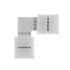 Quality 10mm Connector 4 Pin L T Cross Shape PCB Solderless Corner Connector Strip Connector For RGB 3528 5050 Led Strip Light