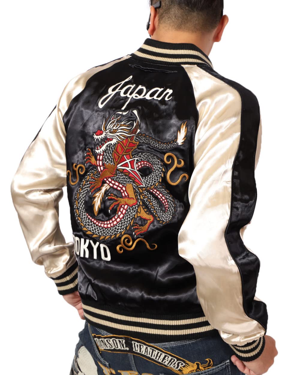 

Crows WORST Reversible Sukajan Boya Harumichi Model x Death Rabbit Fully Embroidered XL [Banson] CRV-2121 чёрный