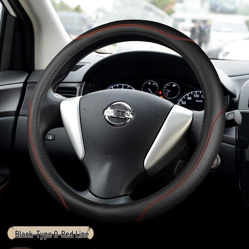 D0X Echte Lederlenkradabdeckung für Nissan Sylphy, Murano, Old Teana, Qashqai, Sunny, Livina, Tiida.