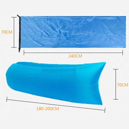 Inflatable Lounger Chair Air Sofa Bed Outdoor Lazy Fast Inflation Folding Couch