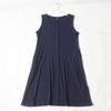 Export Women's Summer Thin Knitting Sunken Stripe Stretch Sleeveless Nightdress Mid Length Long Length Vest Style Pajamas Home Skirt