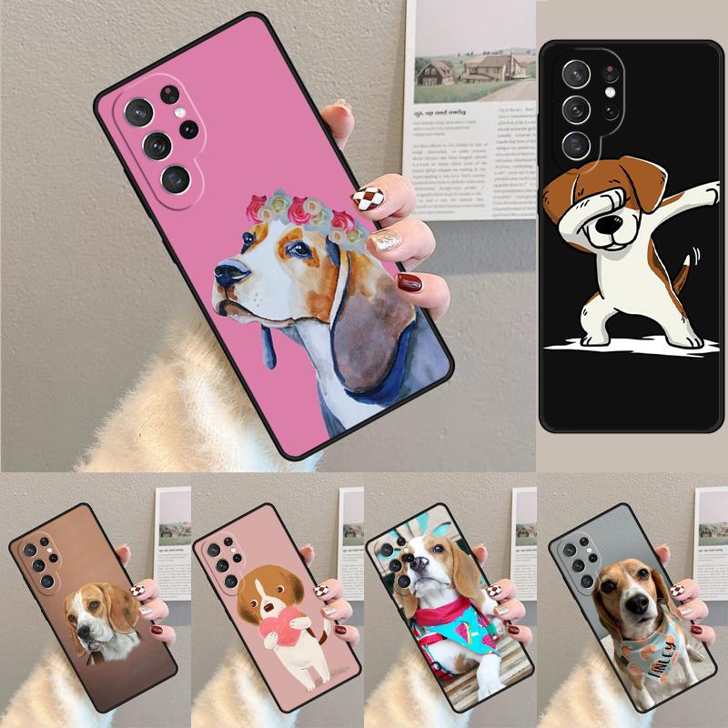 Beagle Dog Cute Cartoon Phone Case for Samsung Galaxy Note 10 Pro S26 Ultra S23 S24 FE S25 S21 S22 PLUS Shockproof Cove