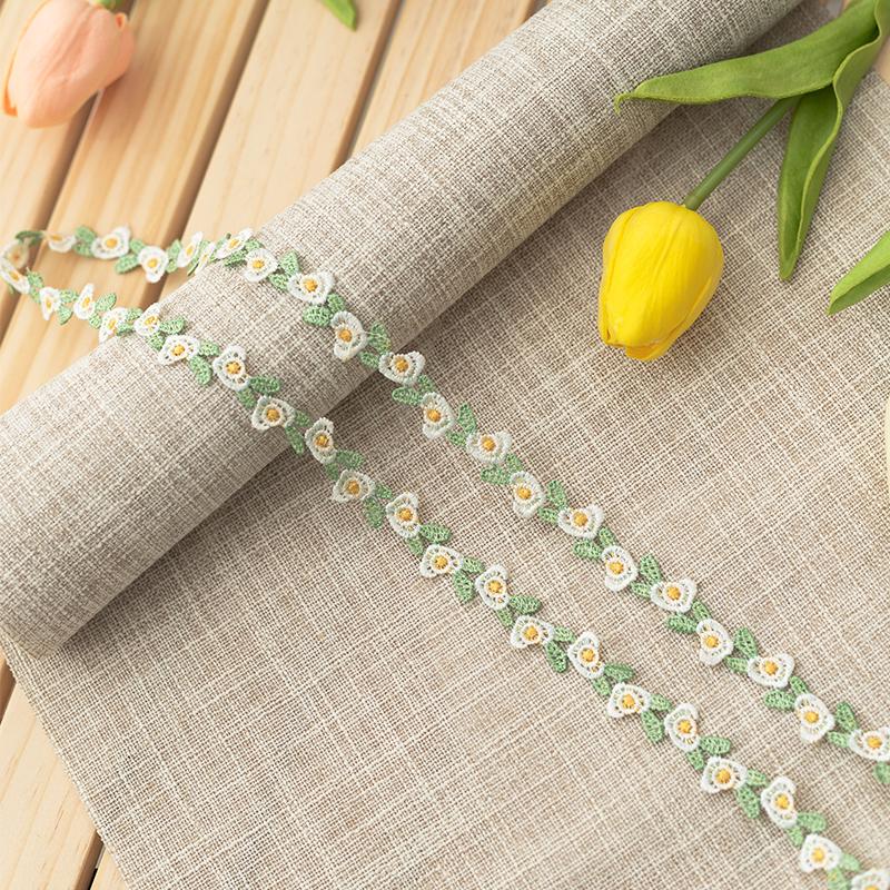 5meters/Lot Flower Ribbons Trim For Dresses Clothing Handmade Material Sewing Material Sewing Accessories Needlework Decoration