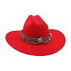 Dance French Flat-Brimmed Cowboy Hat Premium Ethnic Style Tourism Shade Stage Jazz Hat
