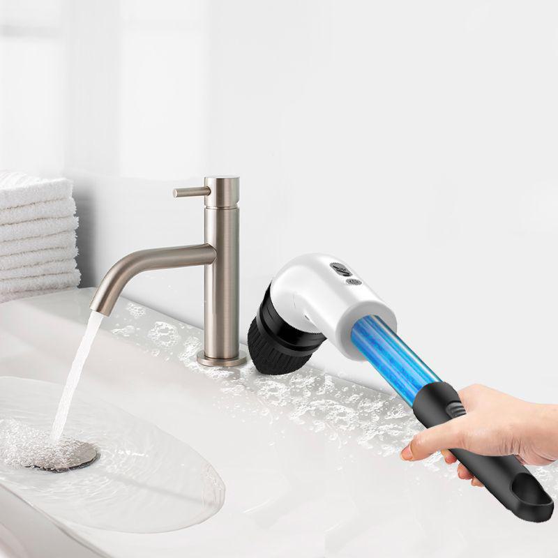 Neun-in-Eins Handheld Elektrische Reinigungsbürste mit Teleskopstiel und Wischfunktion.