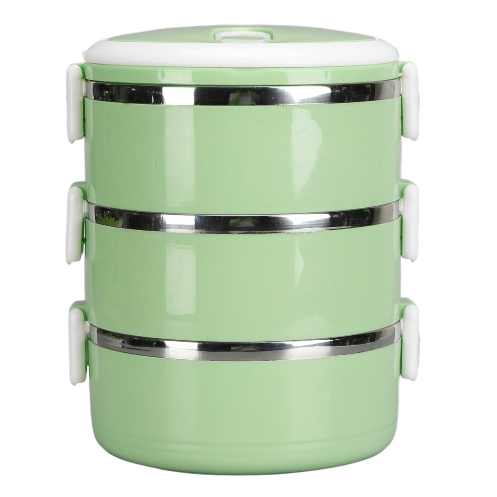 Tragbare 304 Edelstahl Bento Lunchbox Thermozylinder Lunchbehälter Lebensmittelaufbewahrungsbehälter für Schule Büro