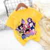 Kpop Childrens T Shirt Cartoon Graphic Short Sleeve Summer Comfortable Top Funny Gift for Fans Harajuku TShirts Girls Clothes