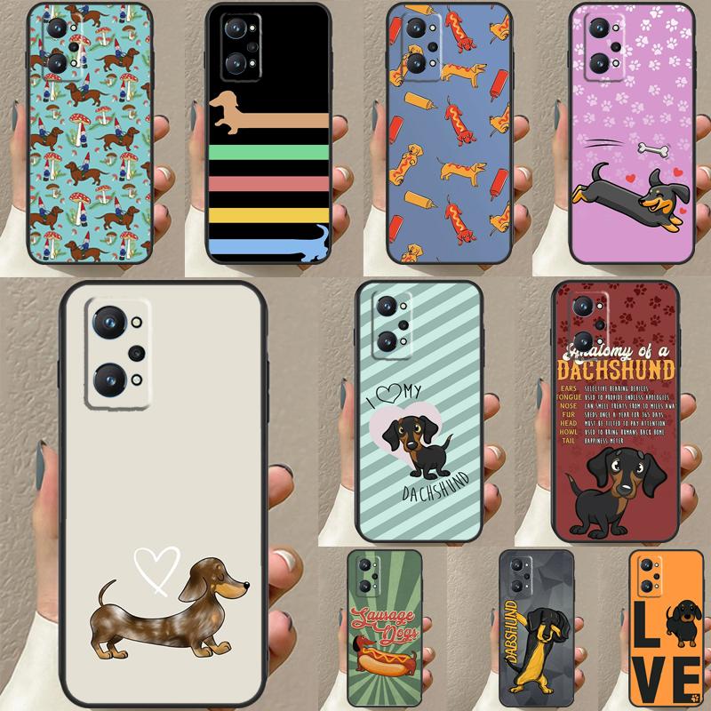 DACHSHUND For Realme C30 C31 C33 C35 C55 C21Y GT Neo 5 3T 2T OnePlus 11 10 9 Pro Nord CE 3 2 Lite Case