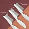 Pet Tear Stain Flea Comb Fine Tooth Stainless Steel Grooming Comb For Dogs Cats Eye Face Hair Debris Removal