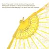 European Hand Lace   Flower Gilding Folding Fan Dancing Party Fan(lake blue)