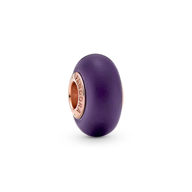 Pandora Rose Matte Murano Glass Charm Women s Purple 789547C00
