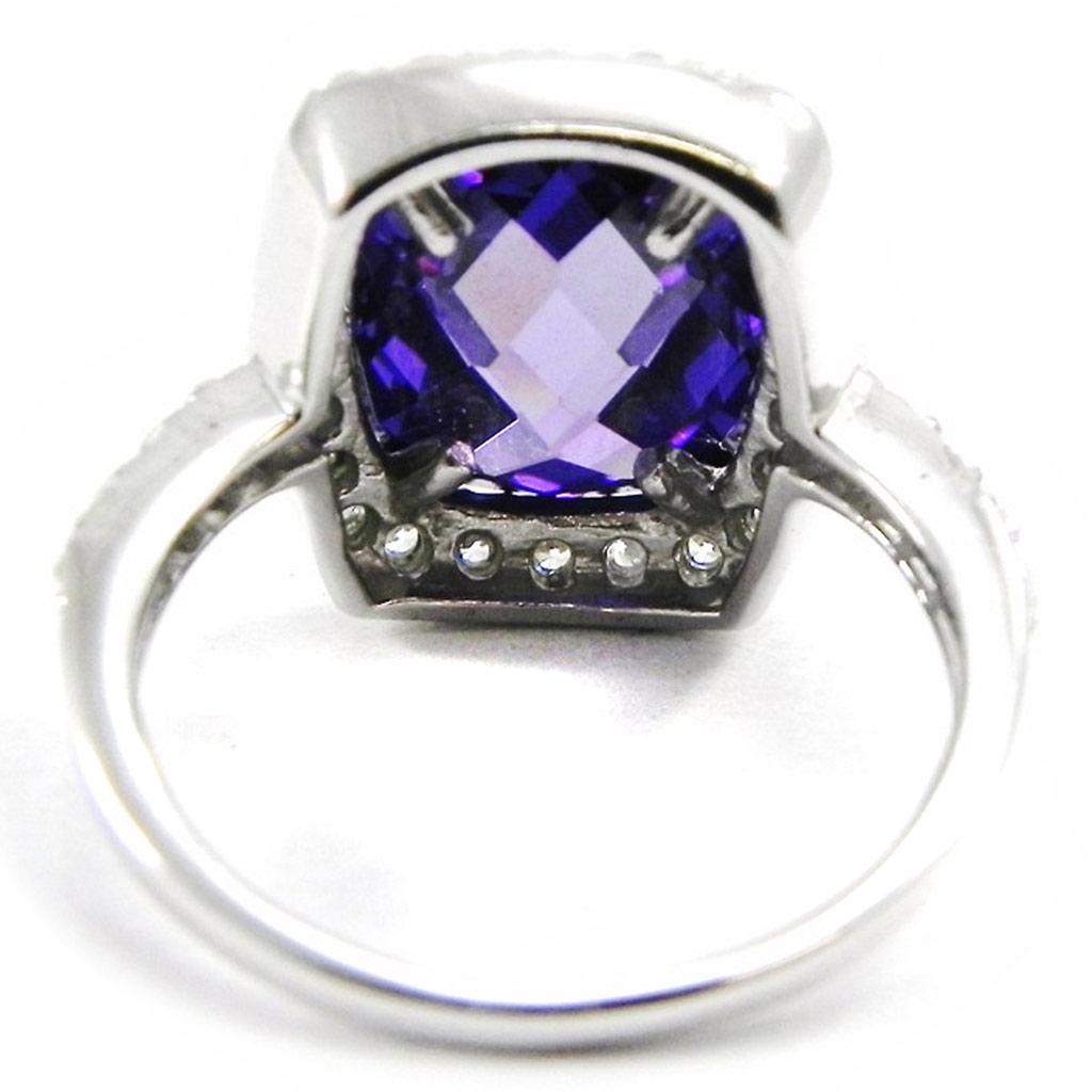 White Amethyst 'Celestina' Silver Ring