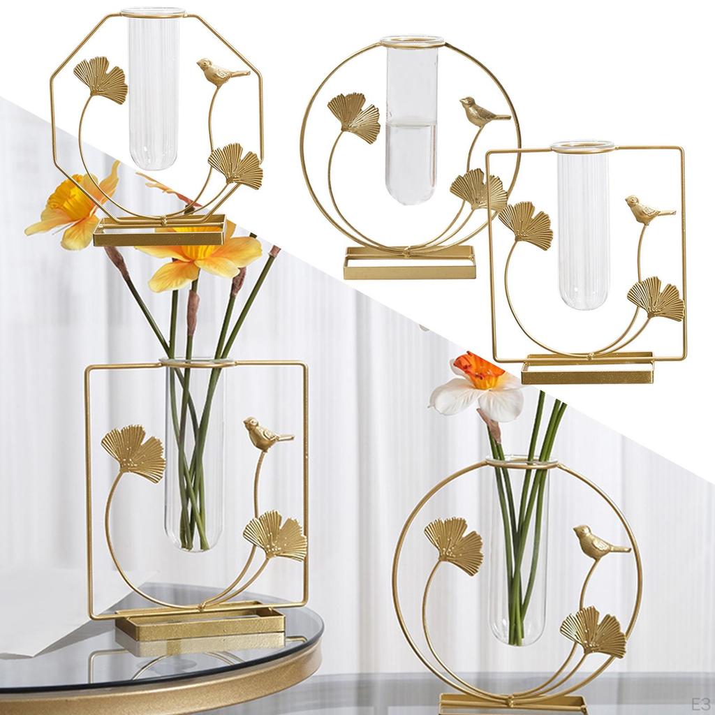 Blumenvase Trockenreagenzgläser Arrangement Pflanzen Pflanzgefäß Topf Innenraumdekor