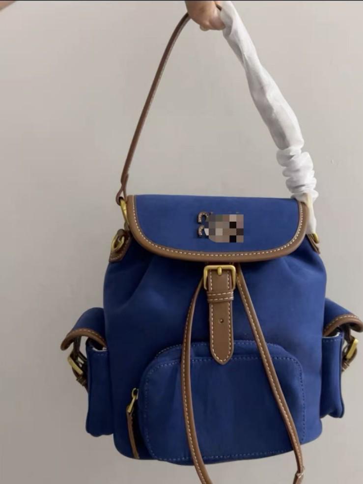 MlUMlU2025 Retro Canvas Backpack: Women's College Style, Large Capacity, Single Shoulder Bag