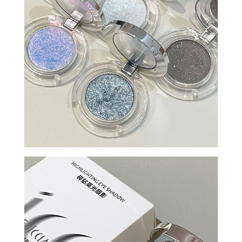 Shimmer Fine Glitter Single Color Highlighter Eyeshadow Brightening Face Makeup
