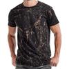 Men's 3D T-shirt Printed with Summer Short Sleeved Shirt, Fashionable Round Neck T-shirt, Plus Size Men's Clothing