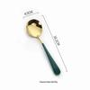 304 Stainless Steel Round Spoon - Coffee, Dessert, Children's Soup, Teaspoon, Household Tableware, Internet Celebrity Round Head Spoon.