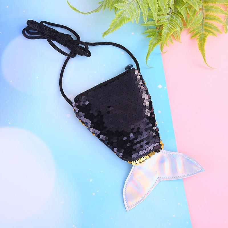 Mermaid Glitter Coin Purse - Children's Crossbody Bag & Women's Shoulder Bag