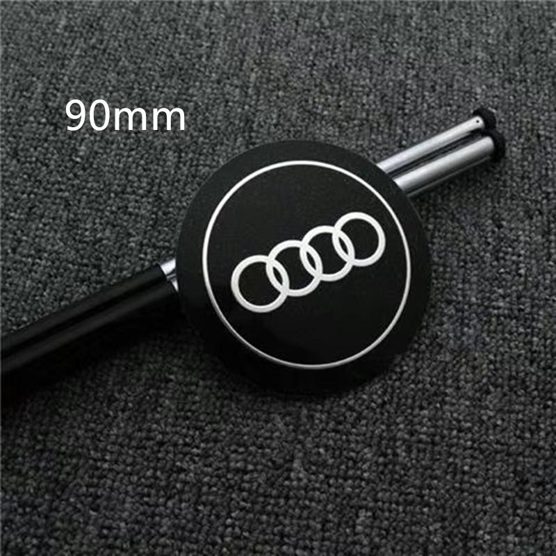 4PCS Car Badge Wheel Center Cover Stickers Hub Caps Decal 56mm/75mm/90mm For T3 A3 A4 A6 A7 A8 Q3 Q5 Q7 S3 S4 S5 S6 RS QW32s37