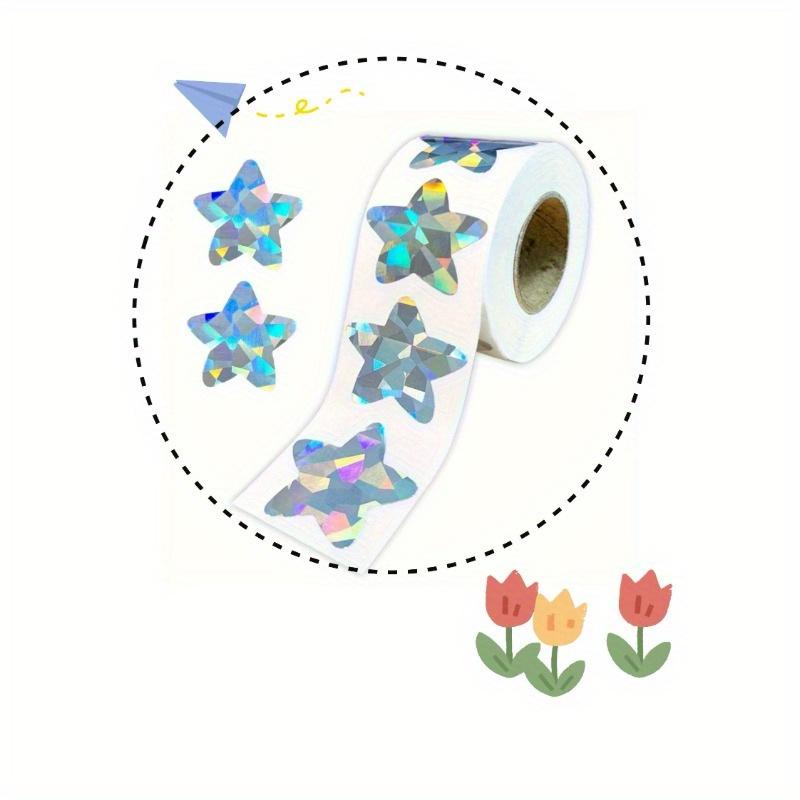 1000pcs laser roll pack stickers Star decoration series self-adhesive stickers labels Gift Packaging Decorative Stickers
