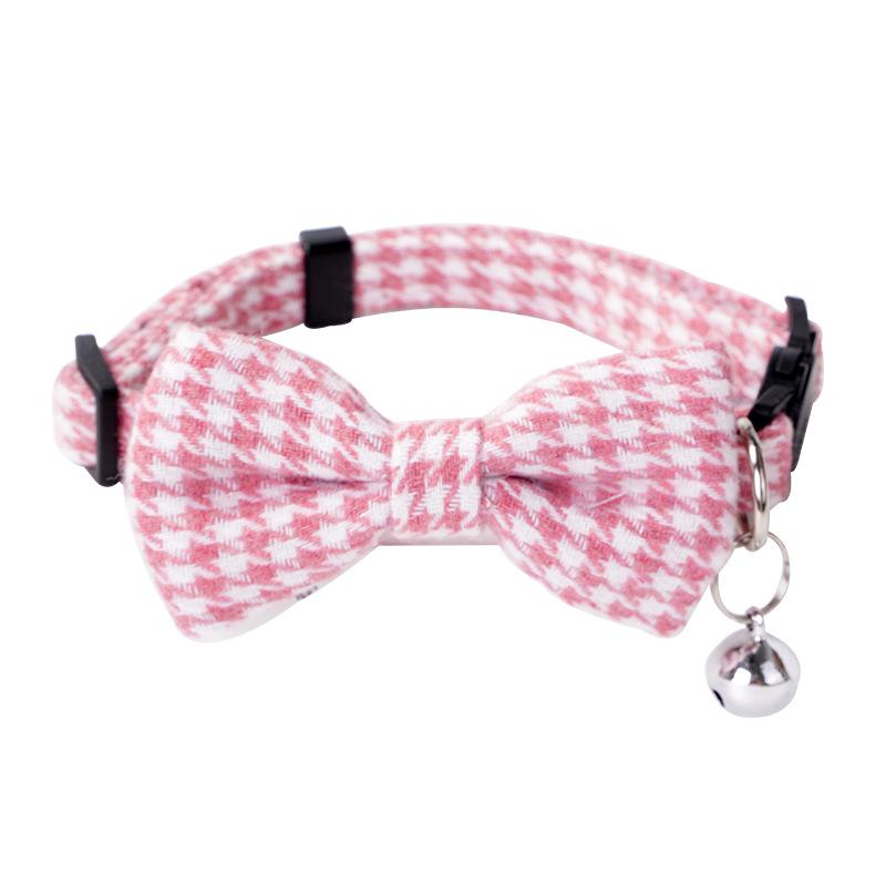 Pet Safety Bowknot Collar with Bell and Anti-Choke Buckle for Cats and Puppies