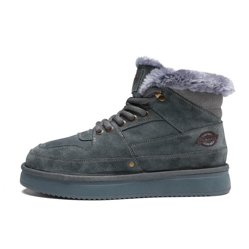 

2024 зимние классические замшевые мужские зимние ботинки на толстой подошве противоскользящие устойчивые к холоду высокие ботинки мужские замшевые кожаные туфли с ремешками 45