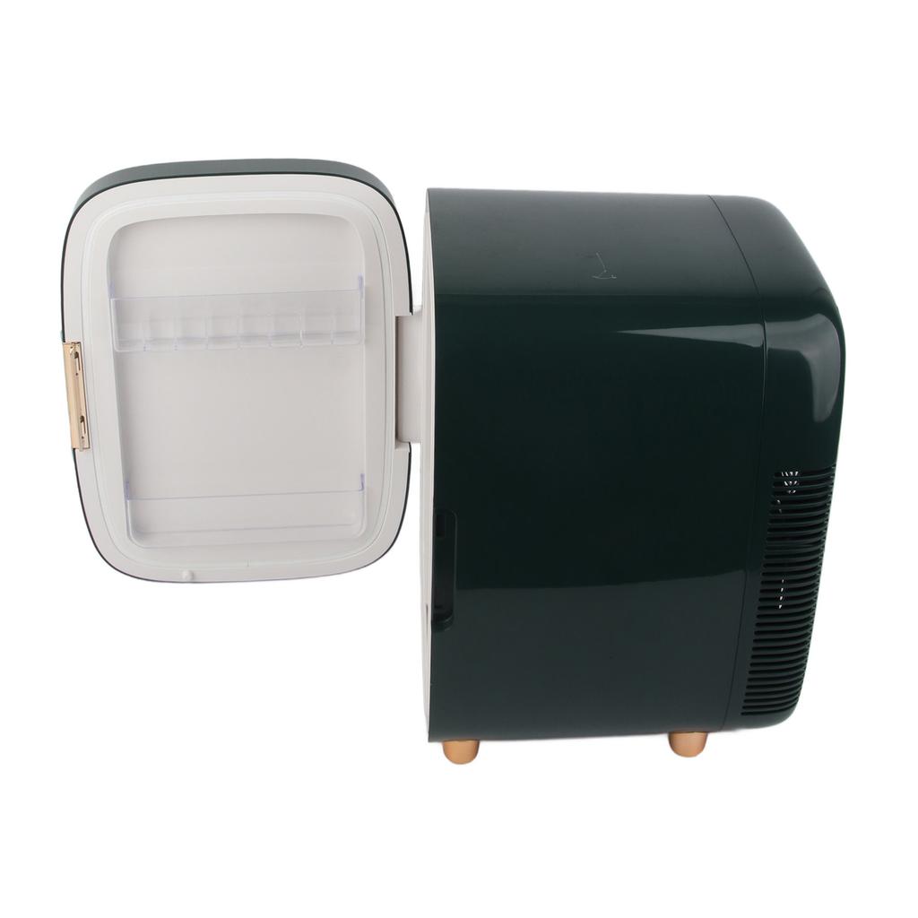 12L Mini Fridge Quiet Removable Shelf Cooler Warmer Small Refrigerator with LED Mirror for