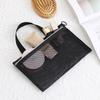 Pink Mesh Multi-Pocket Mini Makeup Bag Swimming Bag Portable Travel Storage Bag Portable Bath Bag Beach Bag One Pack