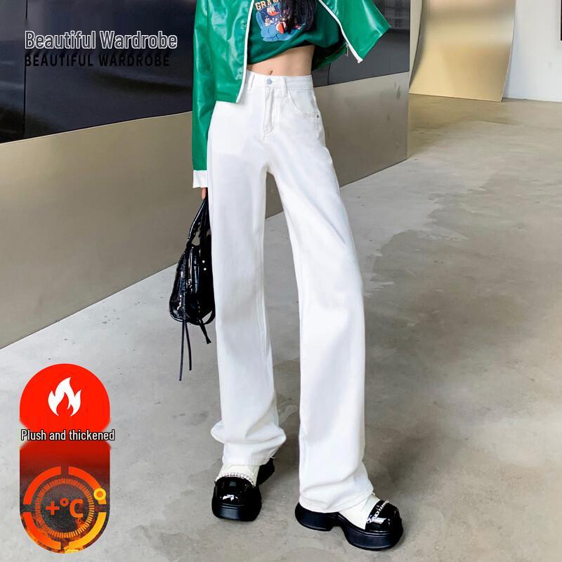 Beautiful Wardrobe Women s Loose Straight Casual Denim Jeans M